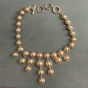 Gold fashion bubble necklace